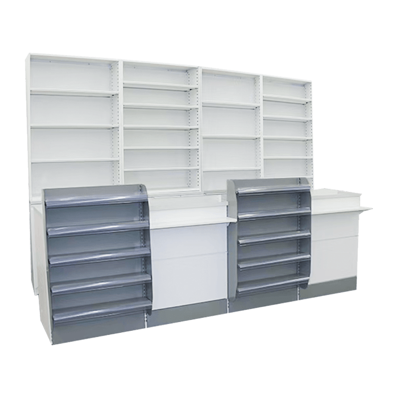 Minimalistischer, effizienter Convenience-Store-Vitrinenschrank