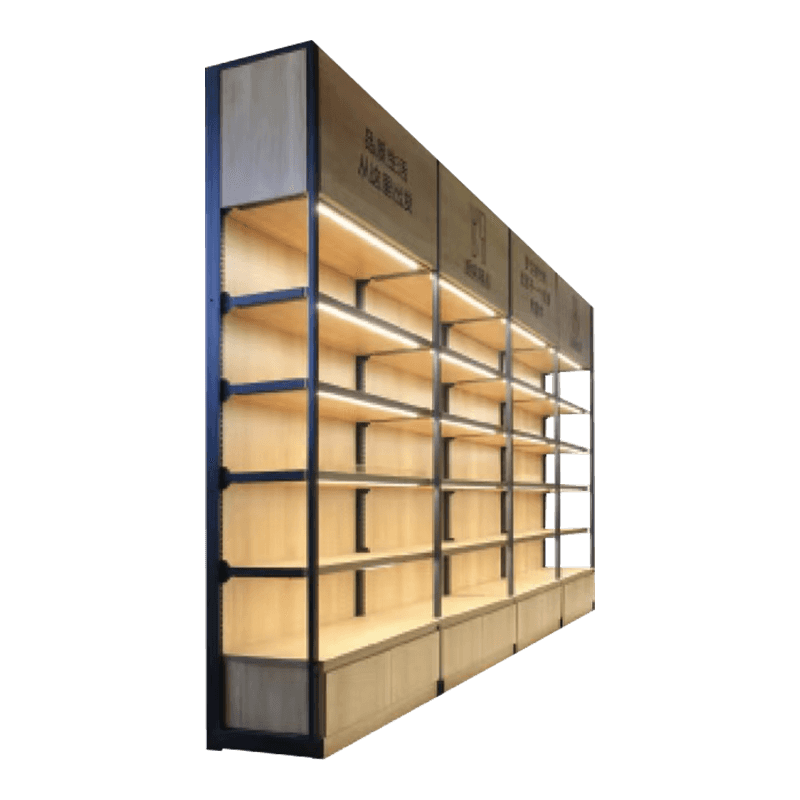 Modernes, minimalistisches, effizientes Präsentationsregal